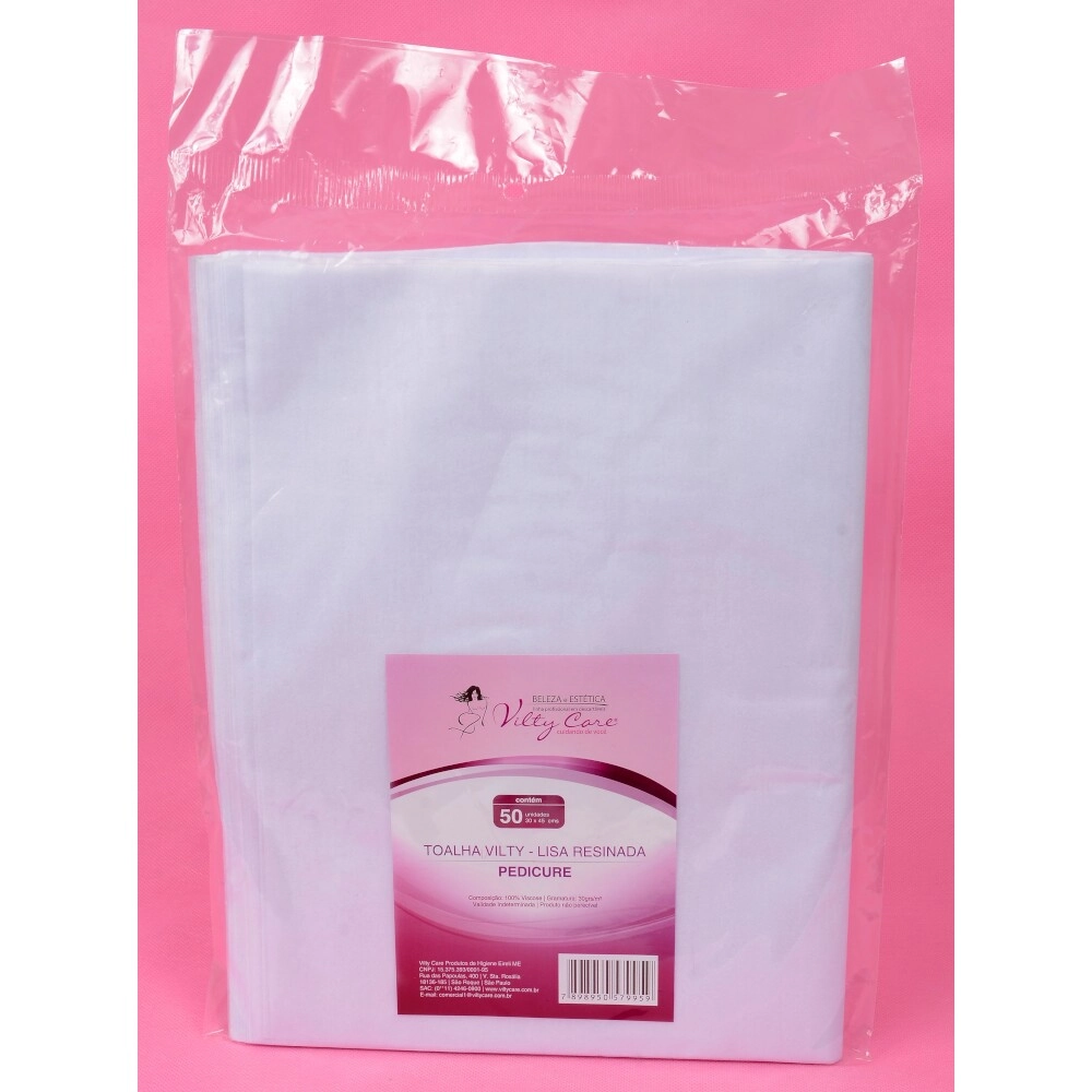 Vilty Care Toalha Descart Pedicure C/50