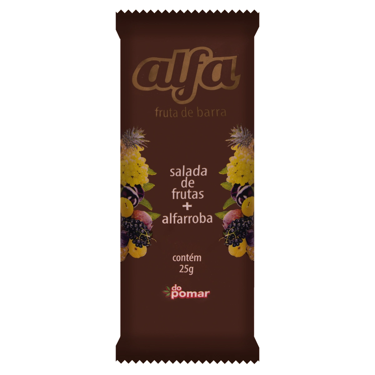 Barra De Frutas Salada De Frutas E Alfarroba Alfa Pacote 25g