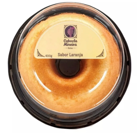 Bolo Cabocla Mineira 400g Laranja