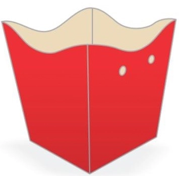 Cachepo Mini S/micro Vermelho C/10un