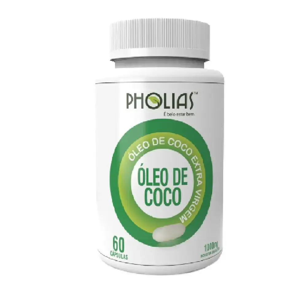 Oleo De Coco 1000mg 60 Caps Pholias