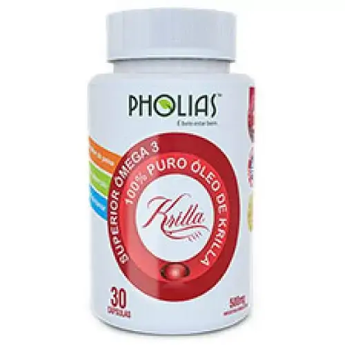óleo De Krilla Krill 30 Caps 500mg Pholias
