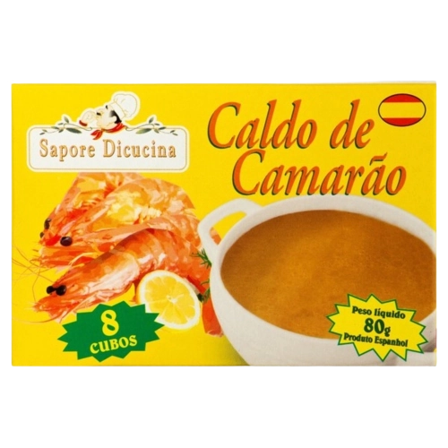 Caldo Espanhol de Camarão SAPORE DICUCINA 80g com 8 Cubos