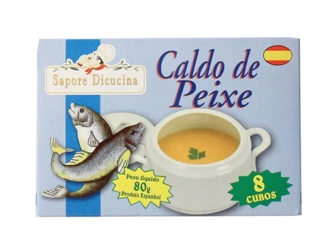 Caldo Italiano de Peixe PASTAROTTI 66g com 8 Cubos