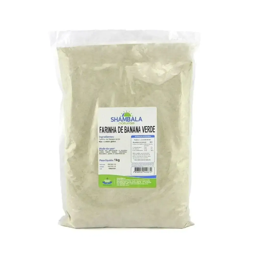 Farinha De Banana Verde 1kg Shambala