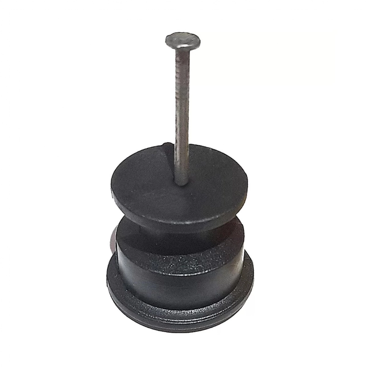 Isolador Roldana Plástico Com Prego 30x30 Preto Emb 100un