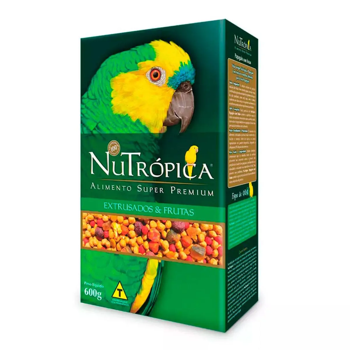 Ração Nutrópica Para Papagaio Sabor Frutas