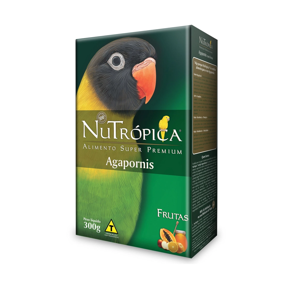 Ração Nutrópica Para Agapornis Sabor Frutas