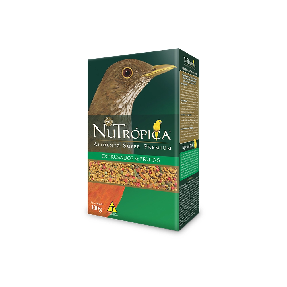 Ração Nutrópica Para Sabiá E Pássaro Preto