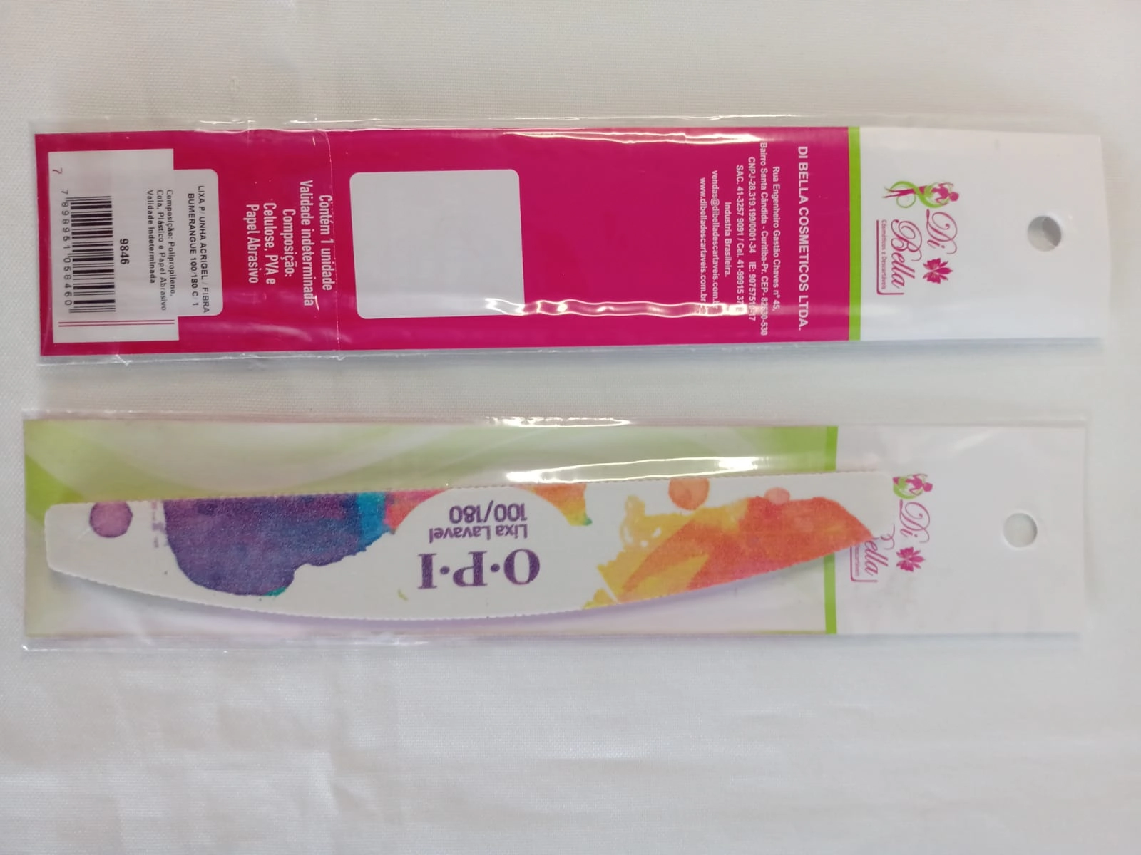 Lixa Unha Acrigel Fibra Bumerangue 100 180 Un 9846 Di Bella