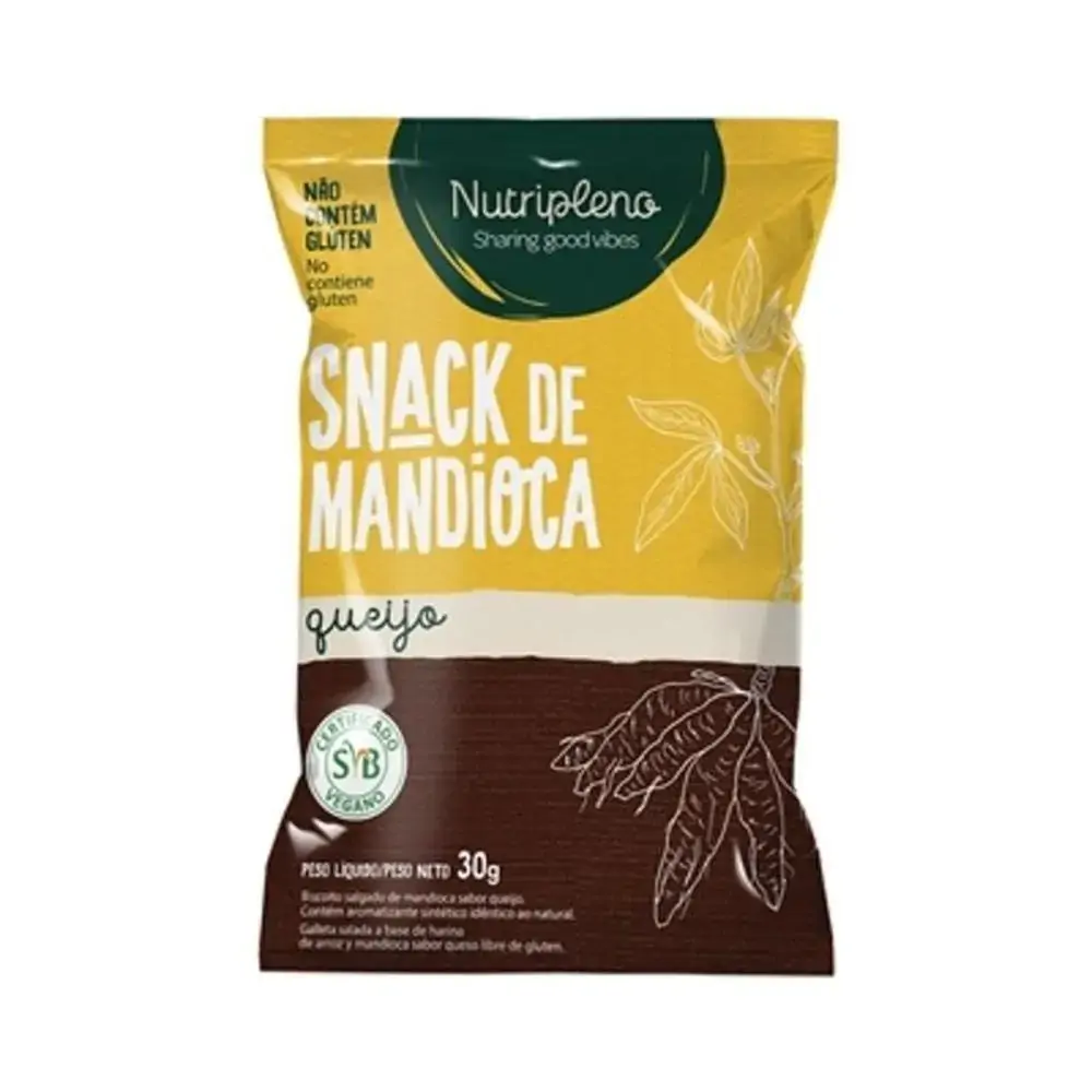 Snack Mandioca Nutripleno Queijo 30g