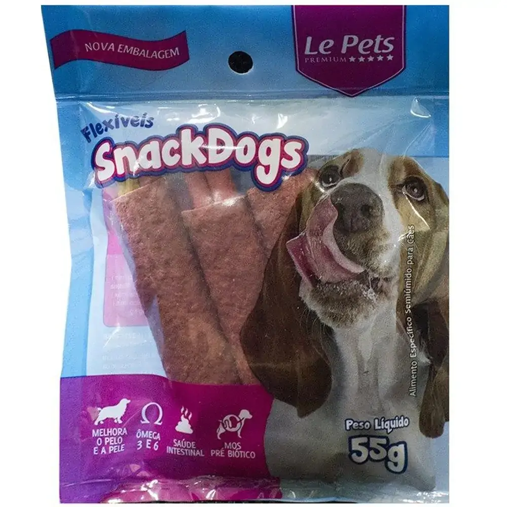 Petiscos Le Pets Flexivel 55g Enrolad. Pc