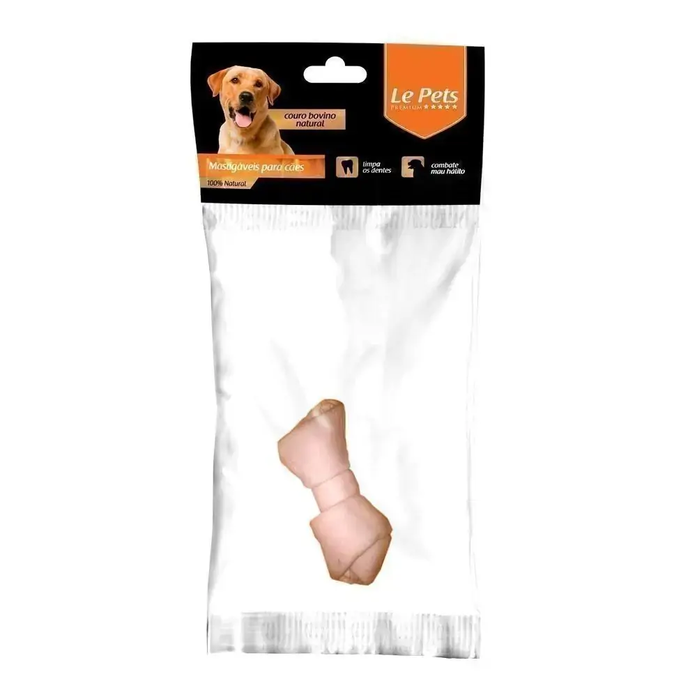 Osso Nó Vegetal Le Pets Integral 3/4 para Cães