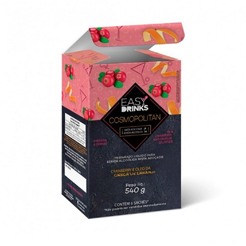 Preparado Líquido Cosmopolitan Easy Drinks Caixa 240g 6 Unidades
