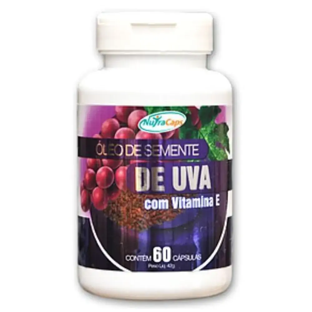 óleo De Uva 500 Mg 60 Caps Nutracaps