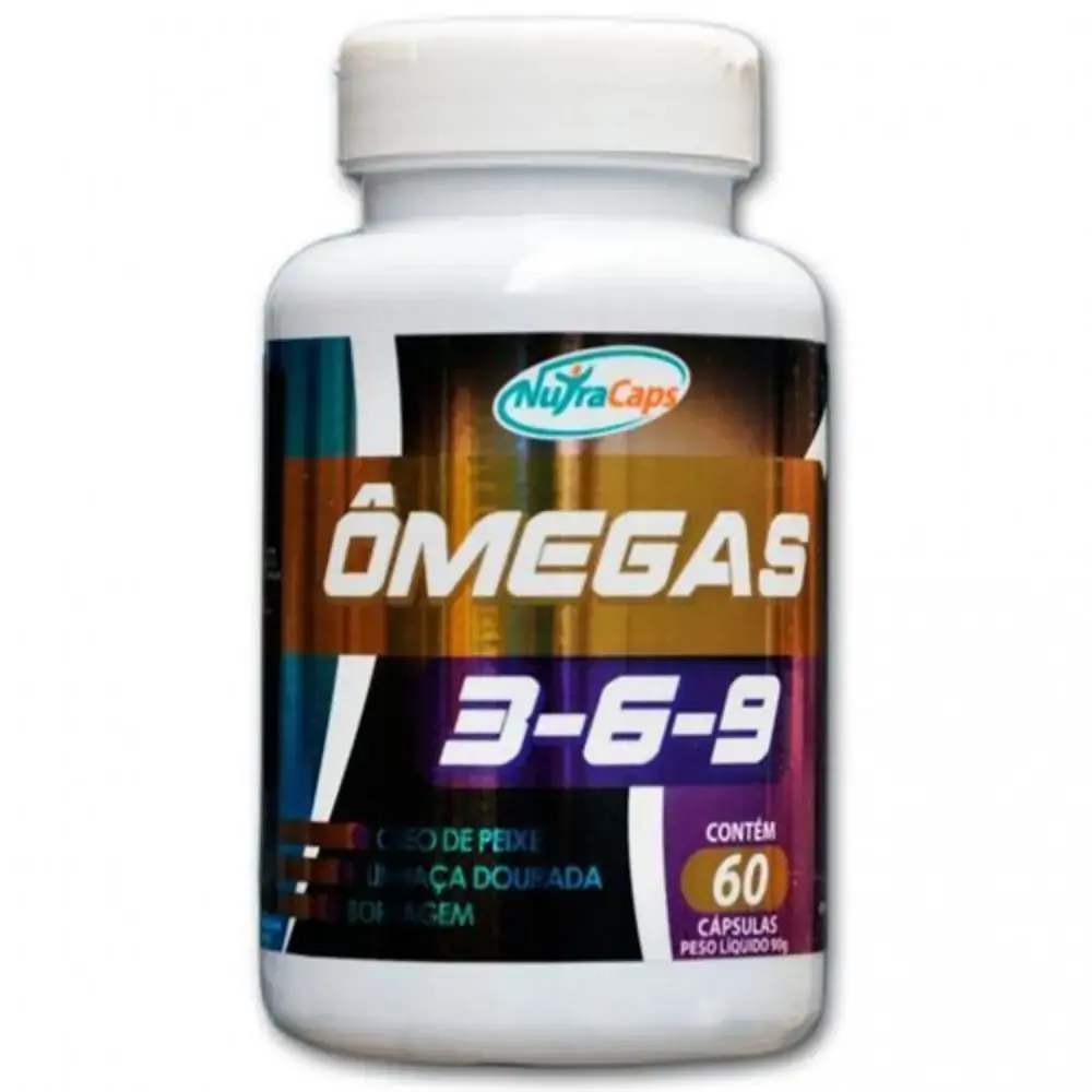 Omega 3/6/9 1g 60 Cpas Oleo Peixe,linh, Borrag