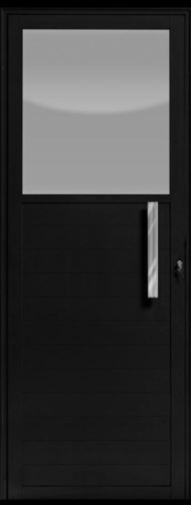 Porta De Alumínio Vidro Fixo Lambril Max Branco "e" 210x90