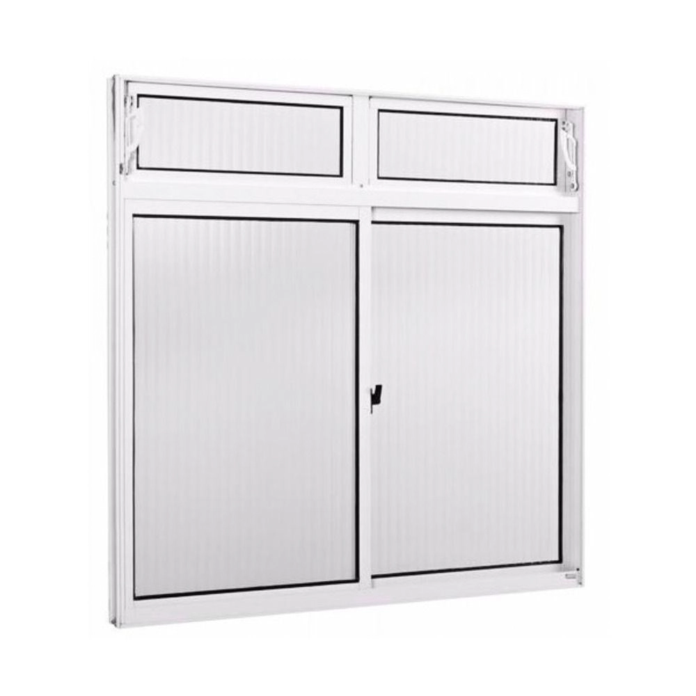 Janela De Alumínio 02 Folhas Com Basc Branca - 100x150