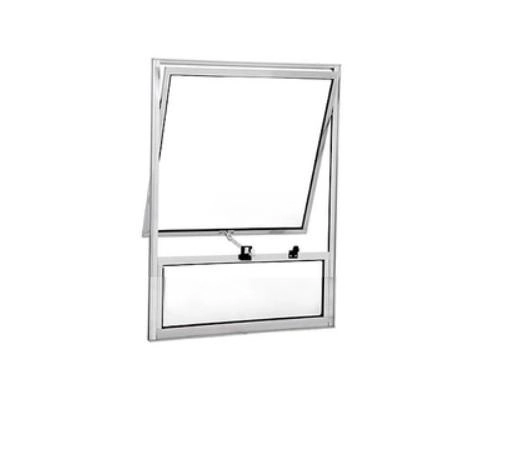 Janela Maxim Ar De Alumínio 01 Seção Classic Branca - 50x50