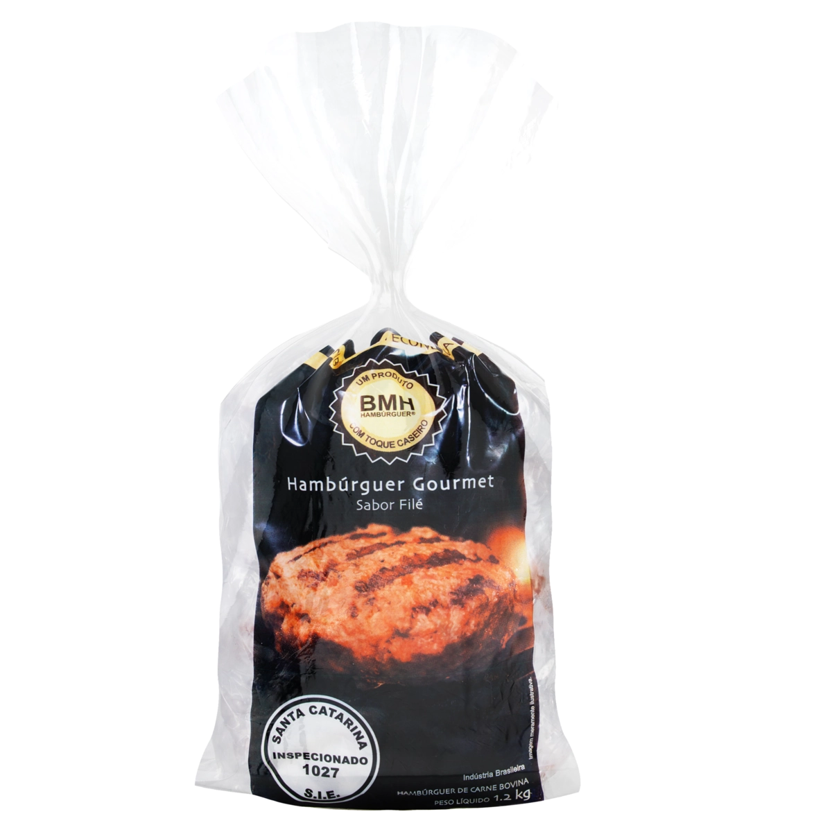 Hambúrguer De Carne Bovina Filé Bmh Gourmet Pacote 1,2kg
