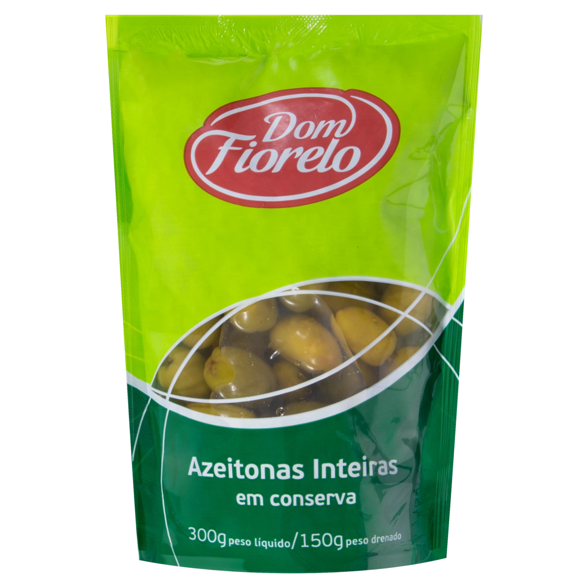 Azeitona Verde Em Conserva Inteira Dom Fiorelo Sachê 150g