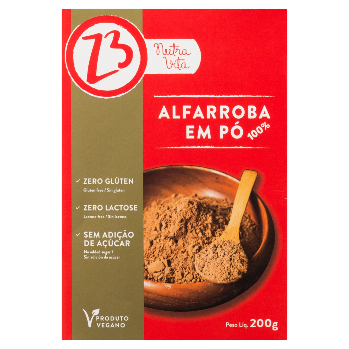 Alfarroba Pó Nutra Vita Caixa 200g