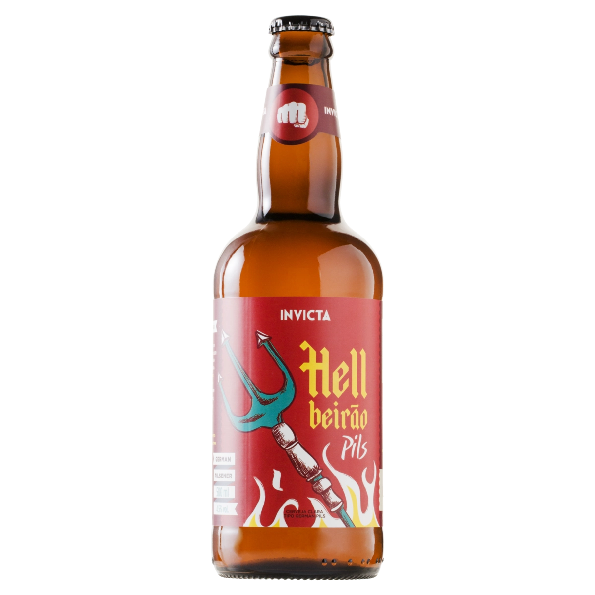 Cerveja INVICTA Hellbeirão Garrafa 500ml