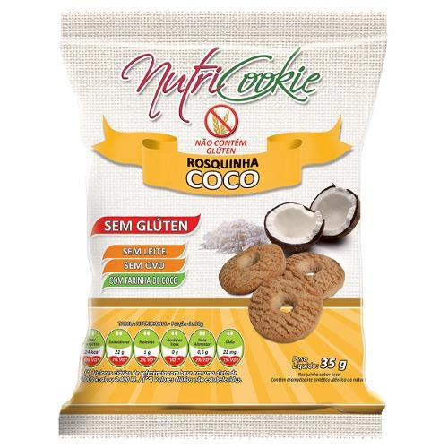 Rosquinhas Nutricookie De Coco Sem Glúten, Sem Ovos, Sem Lactose 35g Nutripleno