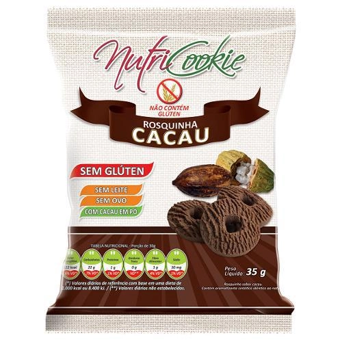 Rosquinhas Nutricookie De Cacau Sem Glúten, Sem Ovos, Sem Lactose 35g Nutripleno