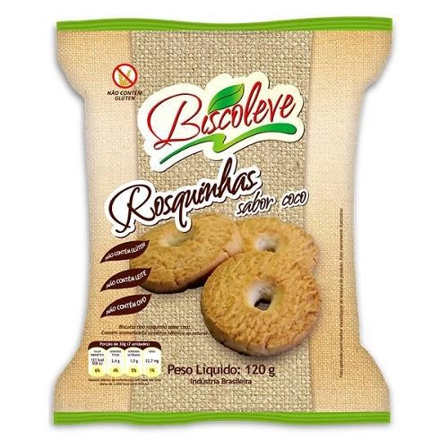 Cookie Biscoleve De Coco Sem Glúten, Sem Ovos, Sem Lactose 120g Nutripleno