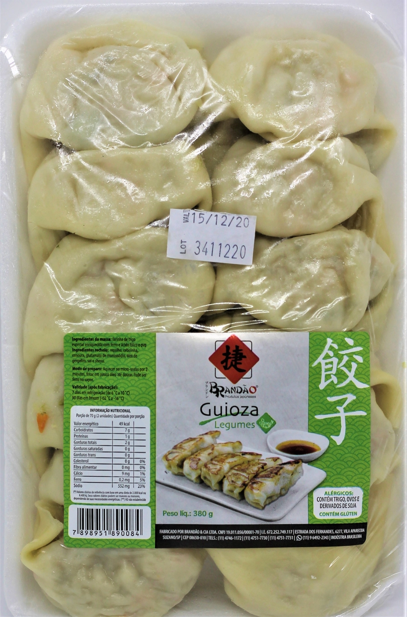 Guioza Brandao Legumes