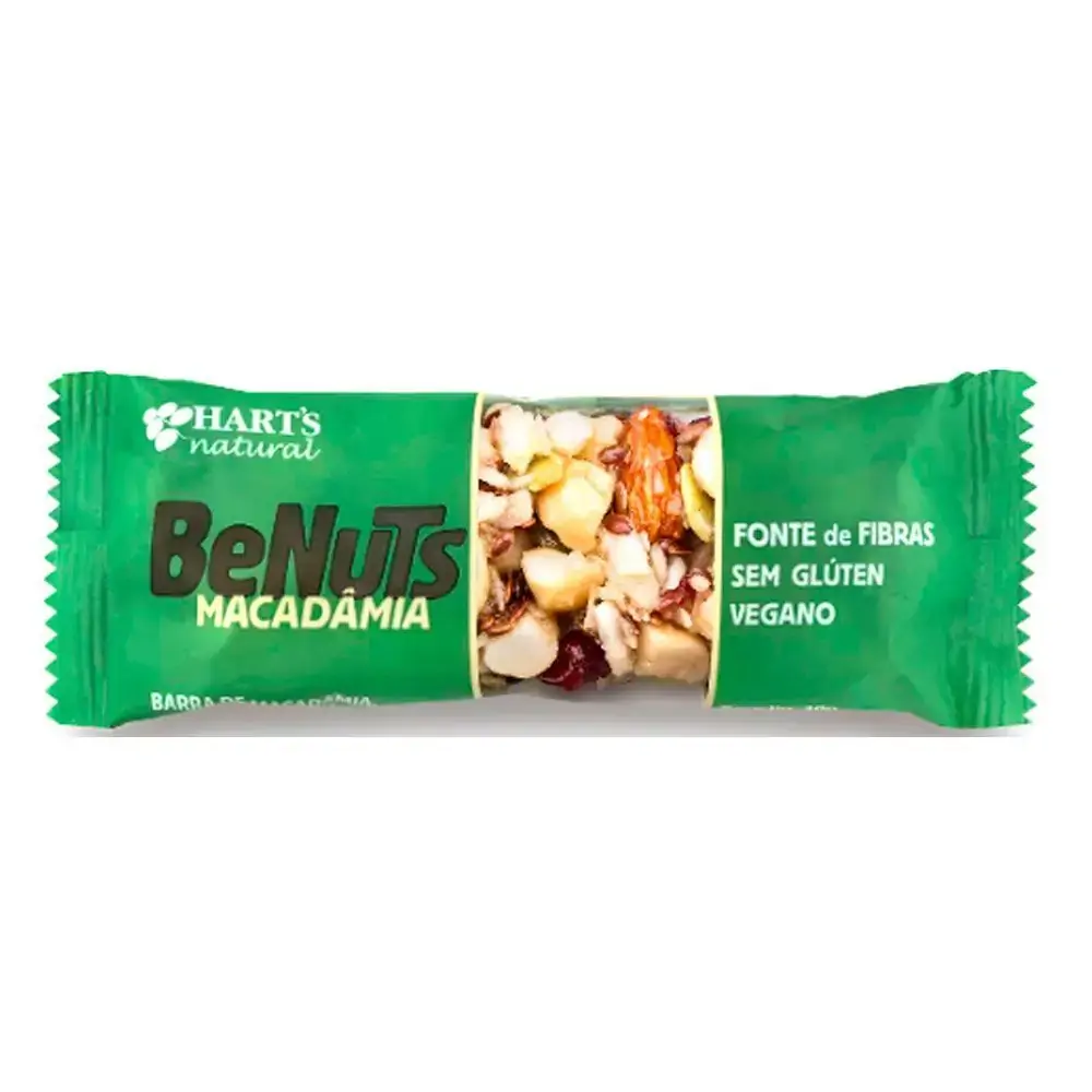 Barra De Nuts Macadâmia, Coco E Castanhas Hart’s Natural Benuts Pacote 30g