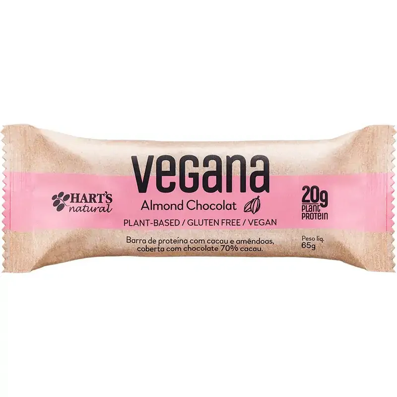Barra De Proteina Vegana Cacau/amendoas