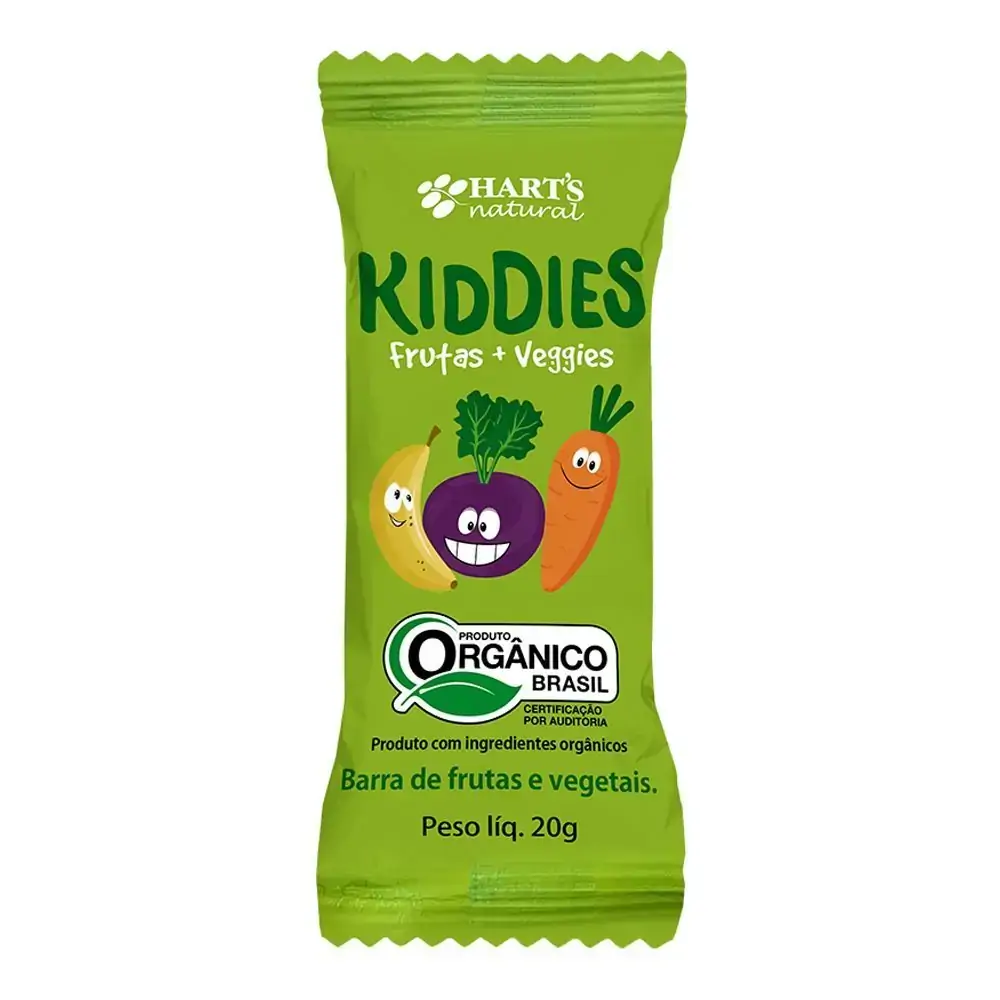 Bar Proteina Frutas/veggies Org Harts Kiddies 20g