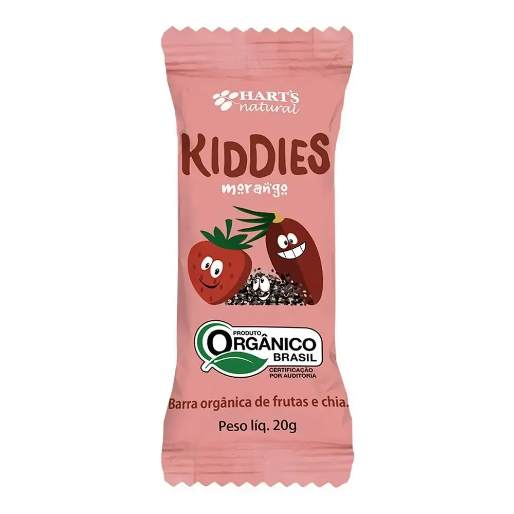 Bar Proteina Morango Org Harts Kiddies 20g
