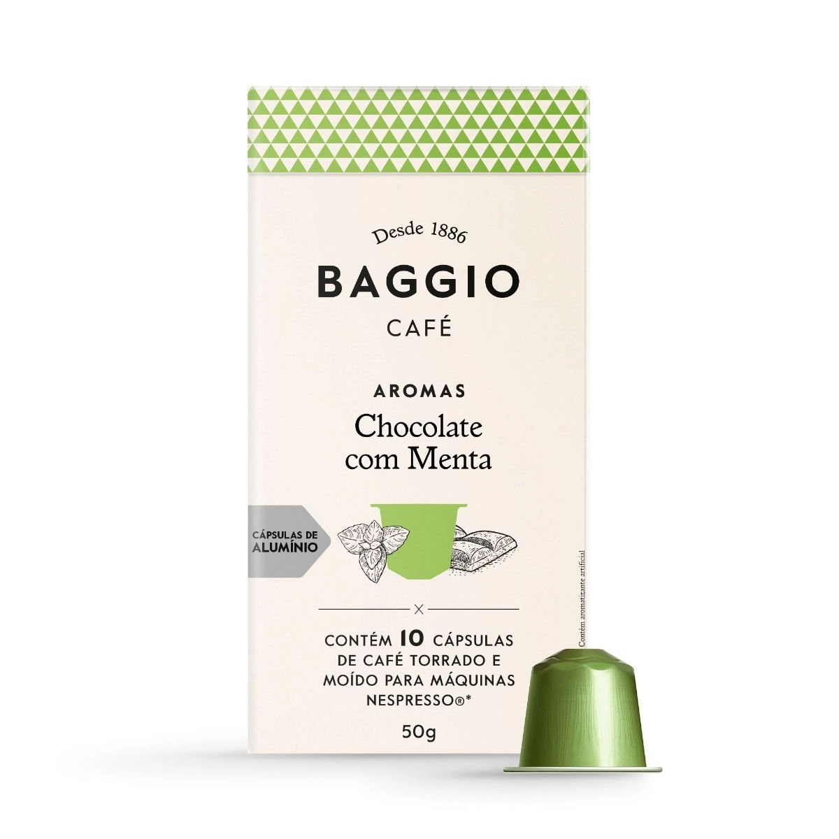 Cápsulas de Café BAGGIO Chocolate com Menta com 10 Unidades