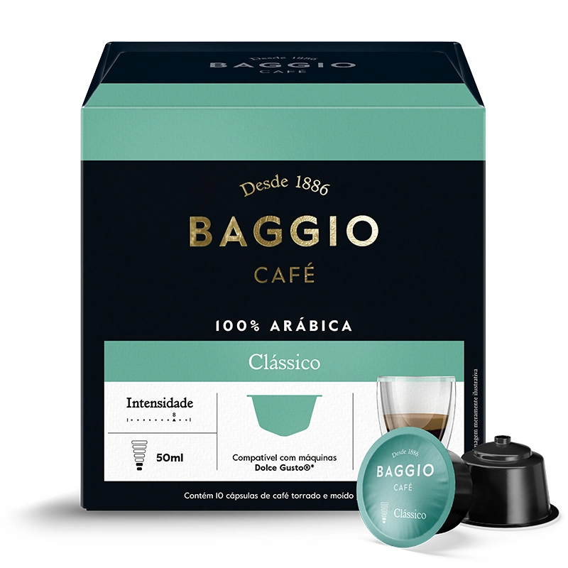 Café Em Cápsula Torrado E Moído Clássico Baggio Caixa 85g 10 Unidades