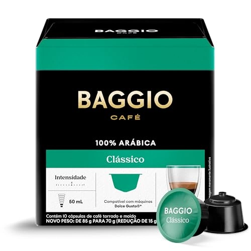 Café Em Cápsula Torrado E Moído Clássico Baggio Caixa 70g 10 Unidades
