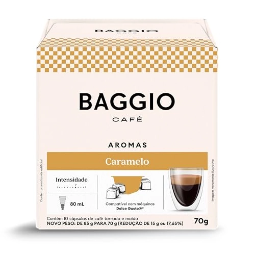 Café Em Cápsula Torrado E Moído Caramelo Baggio Aromas Caixa 70g 10 Unidades
