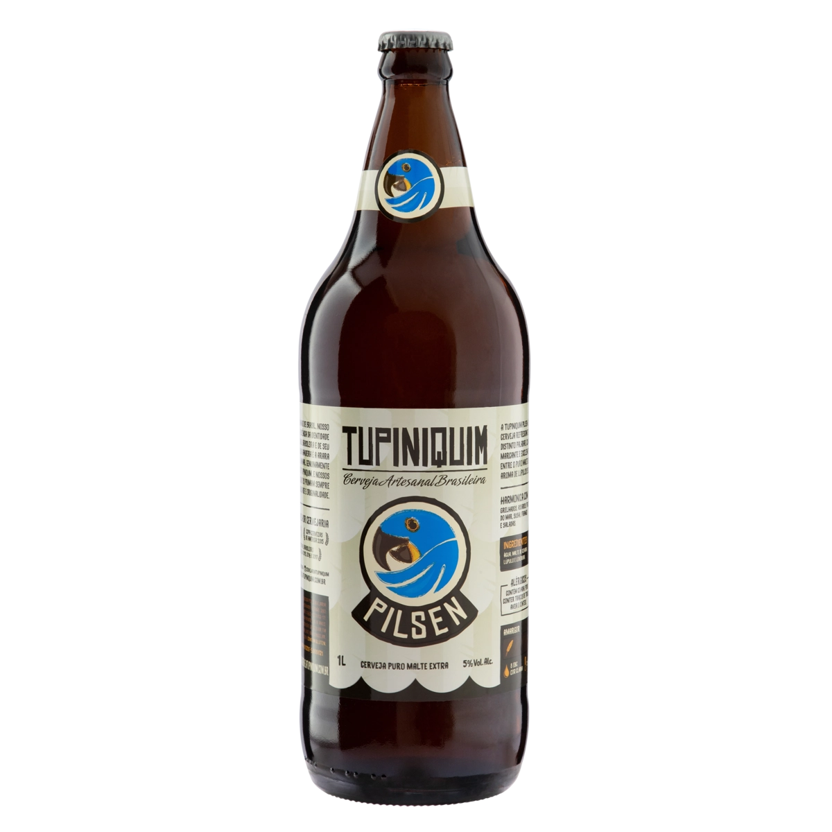 Cerveja Pilsen Puro Malte Tupiniquim Garrafa 1l