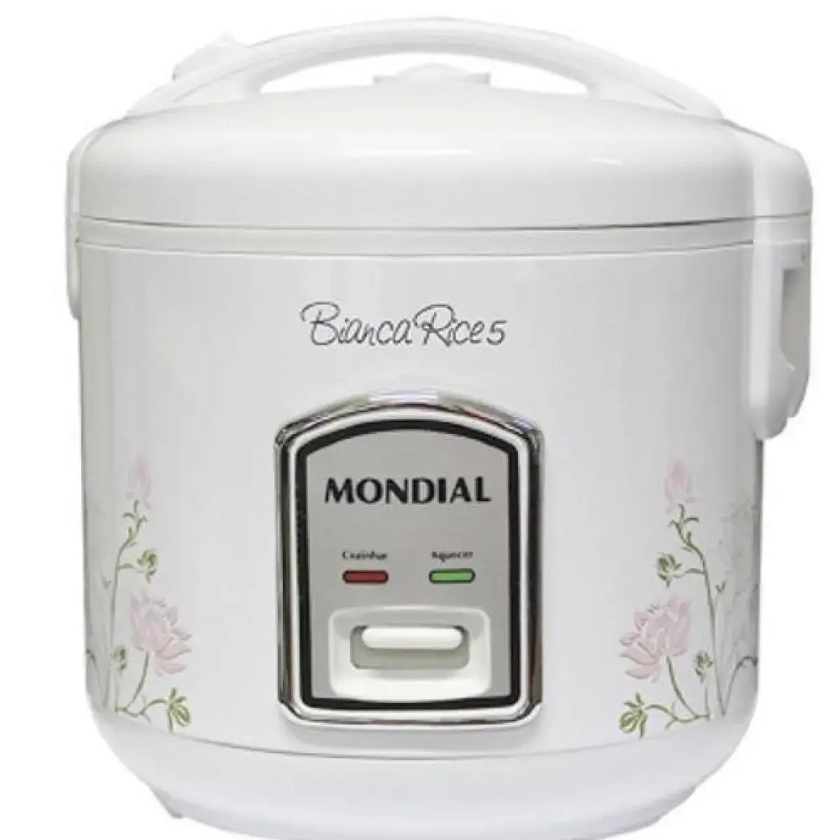 Panela de Arroz Mondial Rice NPE05-5X Branco/Floral 110V