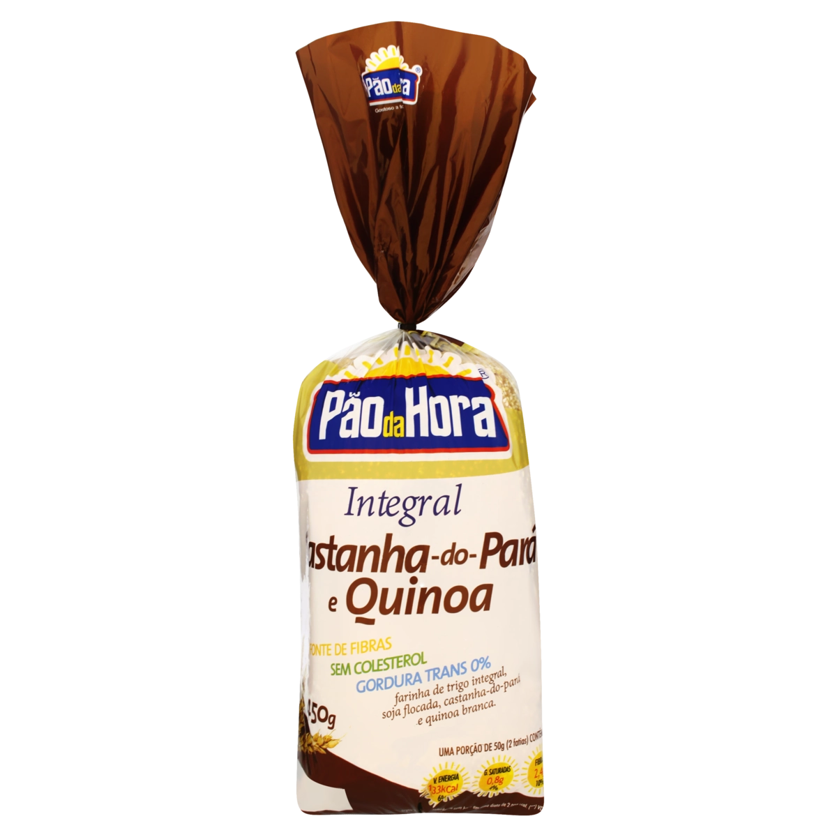 Pão Integral Castanha Do Pará E Quinoa Pão Da Hora Pacote 450g
