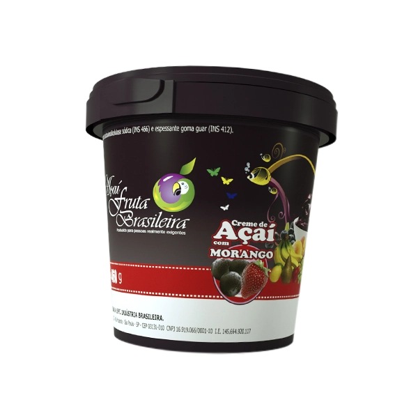 Acai Fruta Brasileira 500ml Morango Un