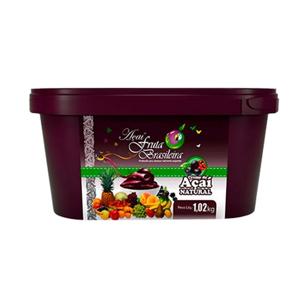Creme De Acai Com Guarana 1,02kg Fruta Brasileira