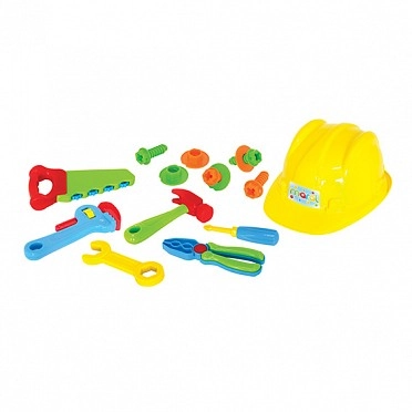 Brinquedo Ferramentas E Capacete