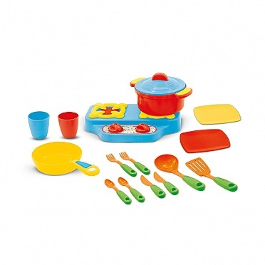 Kit Infantil De Cozinha Colorido 16 Peças - Maral