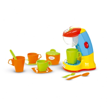 Cafeteira Expresso Infantil Colorida 13 Peças - Maral