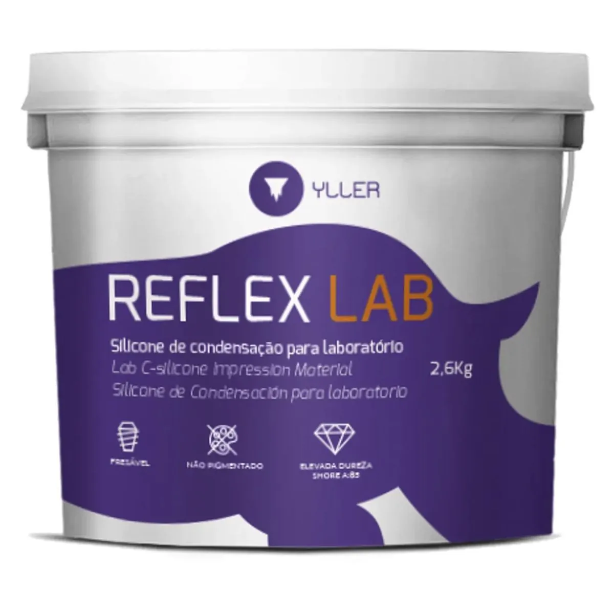 Silicone para Laboratório Reflex Lab Denso 2,6kg - Yller