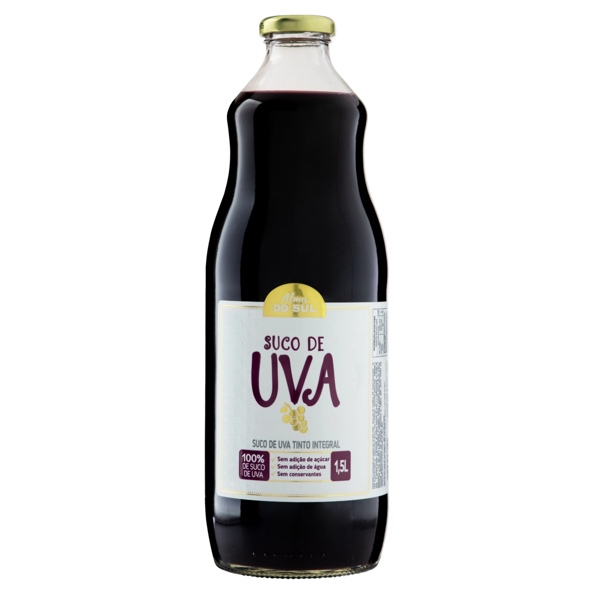 Suco Integral Uva Tinto Alma Do Sul Garrafa 1,5l