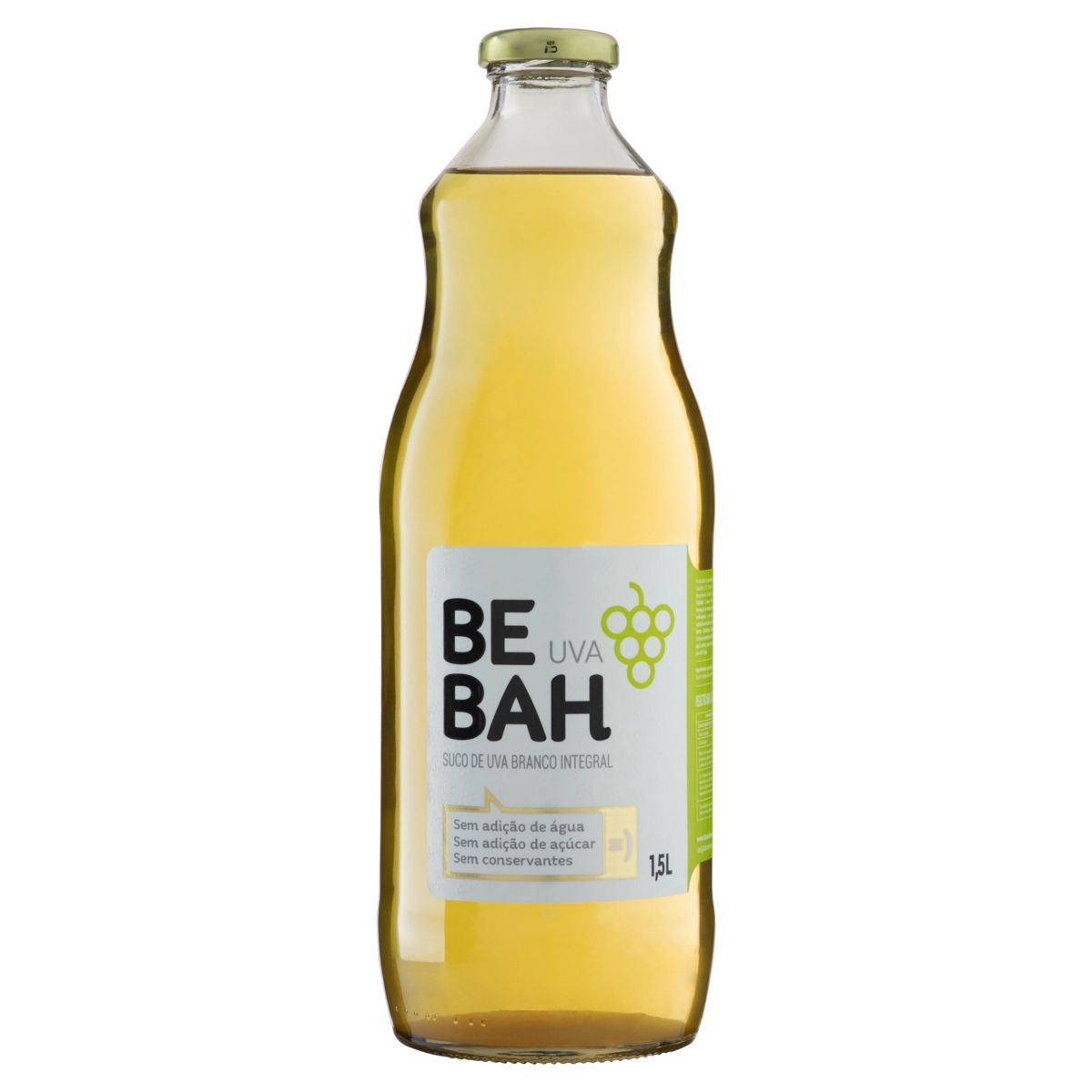 Suco Integral Uva Branco Bebah Garrafa 1,5l